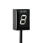 Pizgear for CBR600F CBR 600F 2011-2012 2013 CBR 600 F EFI Accessoires de Moto 1-6 Vitesse indicateur d'affichage de Vitesse Compteur numérique Indicateur de Rapport de Moto(White)