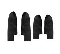Pizgear For CRV CR-V 2007 2008 2009 2010 2011 panneau de poignée de porte de voiture accoudoir couverture en cuir microfibre seulement modèle 4 portes Panneau de portière de voiture(4pcs Black)