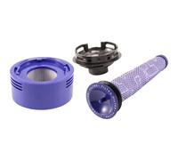 Pizgear For Dyson, V7 V8 Installation d'aspirateur moteur couvercle arrière Kit de filtre avant et arrière pièces de couvercle arrière de moteur Grille de protection arrière du moteur d'aspirateur