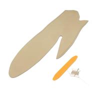Pizgear For, for Série 3 4 F30 F32 2013 2014 2015 2016 2017 M4 Sport Couture à la Main Accoudoir de Porte Poignée Panneau Tirer Housse en Cuir Microfibre Panneau de portière de voiture(Left beige)