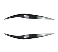 Pizgear For Ford, for Fiesta MK6.5 2013 2014 2015 2016 2017 Phare Sourcil Phare Paupière Garniture Avant Phare Lampe Couverture Sourcil Autocollant Autocollant teinté pour phares(Carbon Fiber Look)