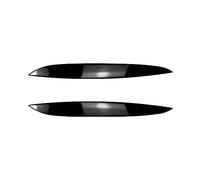 Pizgear For Golf 4 Mk4 R32 TDI TSI FSI 2 pièces phare de voiture sourcil paupières couverture garniture autocollant accrocheur accessoires de voiture Autocollant teinté pour phares(Glossy Black)