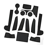 Pizgear for Kia, Sportage NQ5 2022-2024 2025 Tapis antidérapants, en Caoutchouc de Fente Porte Accoudoir Voiture Porte-gobelet Console Centrale Accessoires Tapis de Console Centrale(Schwarz)