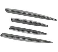 Pizgear for Mercedes-Benz, Classe A W177 A200 A35, for AMG 2023+ Pare-Chocs Avant de Voiture Lèvre d'aération Spoiler Canards Séparateur ABS Spoiler Aileron Avant(Black Carbon Fiber Look)