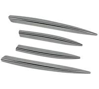 Pizgear for Mercedes-Benz, Classe A W177 A200 A35, for AMG 2023+ Pare-Chocs Avant de Voiture Lèvre d'aération Spoiler Canards Séparateur ABS Spoiler Aileron Avant(Black Silver)