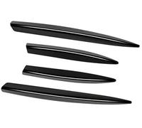 Pizgear for Mercedes-Benz, Classe A W177 A200 A35, for AMG 2023+ Pare-Chocs Avant de Voiture Lèvre d'aération Spoiler Canards Séparateur ABS Spoiler Aileron Avant(Black Glossy Black)