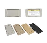 Pizgear, for Mercedes, Classe C, for Benz, W203 Pare-Soleil Pare-Soleil Miroir Couverture Miroir de Maquillage intérieur Miroir cosmétique Couverture Noir Beige A2038102110 Miroir de courtoisie pour