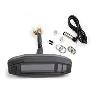 Pizgear for MINI, compteur de vitesse moto universel, kilométrique numérique, carburateur à injection électrique, instrument russe KR200 Compteur de vitesse moto(With sensor)