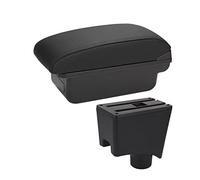 Pizgear For NISSAN, for Almera G15 Accoudoir Voiture Accoudoir Boîte Protecteur Console Centrale Accoudoir Centre Boîte De Rangement Voiture Accoudoir de voiture(BLACK B2 3 USB)