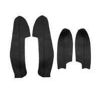 Pizgear For Nissan, for Qashqai, for J11 2016 2017 2018 panneau de poignée de porte intérieure de voiture accoudoir couverture en cuir microfibre protection Panneau de portière de voiture(Schwarz)