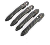 Pizgear For Renault, Captur Kaptur, for Samsung, QM3 2013 2014 2015 2016 2017 2018 2019 2020 Accessoires de couverture de poignée de porte de voiture en fibre de carbone Couverture de poignée de porte