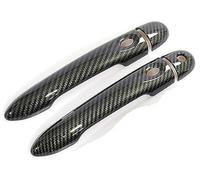Pizgear, for Renault, Clio IV Clio 4 Lutecia 2012 2013 2014 2015 2016 2017 2018 2019 Accessoires de Couverture de poignée de Porte de Voiture en Fibre de Carbone Housse de poignée résistante aux rayu