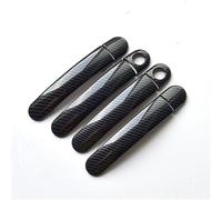 Pizgear For Seat, Leon MK2 1P FR FR+, for Cupra, 2006~2012 Couvre-poignées de porte de voiture en fibre de carbone chromé Accessoires de voiture Autocollants de style Couvre-poignée de porte de voitur