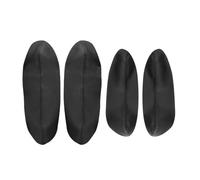 Pizgear For XRV, for Vezel, for H-RV 4 pièces accessoires de voiture couverture de panneau d'accoudoir de porte intérieure décor en cuir microfibre Panneau de portière de voiture(Schwarz)