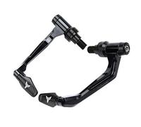 Pizgear for Yamaha, for MT07 MT09 MT-10 MT-125 MT-03 MT-01 XSR Poignées de Guidon Leviers d'embrayage de Frein Protecteur de Protection et poignées Embout de Barre Levier de Frein de Moto(Schwarz)