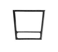 Pizgear Garniture autocollante de couvercle boîte cendrier panneau changement vitesse commande centrale fibre carbone Panneau de garniture de commutateur de fenêtre de(Outer frame)