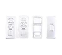 Pizgear Garniture de couverture cadre panneau commande bouton commutation lève-vitre voiture, for Land Rover, Discovery 3 LR3 Panneau de garniture de commutateur de fenêtre de