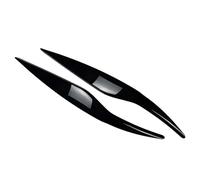 Pizgear Garniture de couverture de cadre de paupières de sourcil de phare de phare de voiture, for Ford, for Fiesta, for MK6 2008 2009 2010 2011 2012 Autocollant teinté pour phares(Glossy Black)