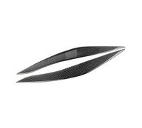 Pizgear Garniture Sport M de sourcil de paupière de phare automatique d'abs de Fiber de carbone, for BMW, for la série 5 F10 F18 520li 525i 2011 2012 2013 2014 2015 2017 Autocollant teinté pour phares