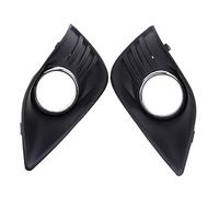 Pizgear Grilles de Couverture de Lampe antibrouillard de Gril de Pare-Chocs Avant, for Ford, for Focus, MK2 Grille de Phare antibrouillard Avant(Black 1 Pair)