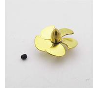 Pizgear Hélice en cuivre à 5 pales, 1 pièce, 12mm, 16mm, 18mm, 20mm, 22mm, for MINI, accessoire, arbre de 2mm, bateau RC, échelle sous-marine, bateau à échelle Marine Hélice pour bateaux(D16mm Left Ha