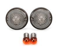 Pizgear Indicateur de clignotant, for Bonneville, for T100, for Scrambler 900, Speedmaster moto couvercle lampe ampoules clignotantes Clignotant de moto(Lens Smoke)