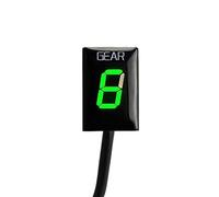 Pizgear Indicateur de Vitesse 1-6, Affichage de Vitesse Plug and Play, for Z750 Z 750 2010 2011 2012 Indicateur de Rapport de Moto(Black Green)