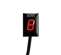 Pizgear Indicateur de Vitesse 1-6, Affichage de Vitesse Plug and Play, for Z750 Z 750 2010 2011 2012 Indicateur de Rapport de Moto(Black Red)