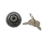 Pizgear Interrupteur de démarrage à clé for Tracteur de pelouse avec 2 clés - Tige de Montage 5/8", 4 Positions, 7 bornes, Type allumage magnéto - Remplace 532140301, 925-1717 Interrupteur à clé pour