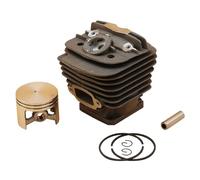 Pizgear Kit d'assemblage de piston cylindre 48 mm, for 034 036 MS340 MS360, pièces rechange for moteur tronçonneuse 11250201206 Kit de piston de cylindre de tronçonneuse