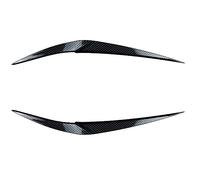 Pizgear Kit de carrosserie ABS for BMW X1 F48 F49 2015 2016 - 2022, 2 pièces, sourcils noirs brillants, couvercles de phares, accessoires de becquet Autocollant teinté pour phares(Carbon Styling)