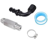 Pizgear Kit de connecteur tuyau chauffage supérieur en aluminium haute performance, remplacement direct, pour modèles 6,7 L 2007.5, pour une Joint de connecteur de tuyau de chauffage de voiture