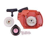 Pizgear Kit de corde de poignée de ressort de poulie de démarreur de traction de rembobinage de recul, pièce de rechange de tronçonneuse, for Husqvarna, 435 Démarreur à rappel pour tronçonneuse
