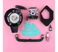 Pizgear Kit de joint tuyau d'huile, démarreur à rappel carburateur, filtre Air et carburant, petit moteur 4 temps, pièce tondeuse gazon GX25 GX 25 Démarreur à rappel pour tondeuse à gazon