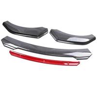 Pizgear Kit de Protection de lèvre de Pare-Chocs Avant de Voiture, Bande décorative, séparateur de lèvre de Canard, pièces extérieures, for Lexus, becquet Aileron Avant(Black Carbon Red)