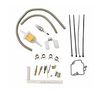 Pizgear Kit de réparation de carburateur GY6 49cc 50CC 80CC 157QMJ, moteur ATV Quad 4 roues Dune Buggies Go Carts Scooters cyclomoteurs Joint de réparation de carburateur