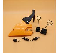 Pizgear Kit de ressort tampon capuchon poignée frein couvercle d'embrayage chaîne pièces rechange tronçonneuse, for Partner, 350 351 370 371 390 420 Couvercle de pignon d'embrayage de poignée de frei