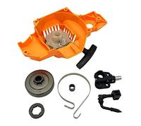 Pizgear Kit de roulement bande frein, pièces tronçonneuse, for Partner, 350 351, démarreur traction, tambour d'embrayage, jante pignon, pompe à huile Démarreur à rappel pour tondeuse à gazon