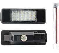 Pizgear Lot de 2 éclairages LED for plaque d'immatriculation voiture, for Citroën C4 C2 C3 C5 C6 C8, for Peugeot 106 1007 207 307 406 407 607 308 508 Éclairage pour plaque d'immatriculation