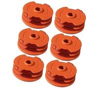 Pizgear Lot de 6 bobines de Fil de Rechange for débroussailleuse WX100, for McGregor MET6032, MET4530, MET3525, Worx WG119E Bobine pour Tondeuse à Gazon