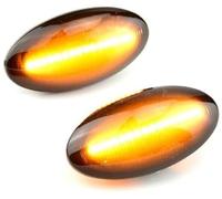 Pizgear Marqueur de garde-boue clignotant latéral dynamique séquentiel, pour Suzuki, pour Grand Vitara Jt 2005 - 2012 Feu de position latéral d'aile de voiture, marqueur latéral de véhicule(Schwarz)