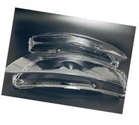 Pizgear Phare 1 paire de couvercles lentilles phares voiture, for A6 C6 2004 2005 2006 2007 2008 2009 2010 2011 abat-jour transparent coque phare avant feux Cache-lentille de phare(BLACK 1pair)