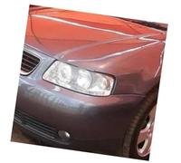 Pizgear Phare de voiture, lentille phare, for A3 S3 2001 2002, verre transparent, abat-jour, coque lampe, couvercle, feux avant Cache-lentille de phare(BLACK Left side)