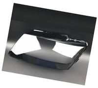 Pizgear Phare de voiture, lentille phare, for Q5 2010 2011 2012 ABS avant transparent abat-jour lampe coque couverture verre feux Cache-lentille de phare(BLACK Left side)