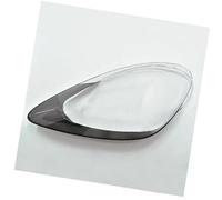 Pizgear Phare, for CAYENNE, 2018 2019 2020 2021 2022 Coque de phare voiture Couvercle Remplacement Lentille Verre Feux avant Cache-lentille de phare(BLACK Left side)