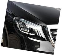 Pizgear Phare, for, for, Classe S W222 2018 2019 2020 Remplacement de lentille phare voiture Couvercle coque Verre Feux avant Cache-lentille de phare(BLACK Right side)