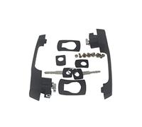 Pizgear Poignée de Porte Gauche Droite avec clés de Cylindre de Serrure, for, Classe G W460 W461 W463 T1 Vario 6707600159 Verrouillage du contacteur d'allumage(Black 2pcs Handles)