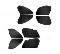 Pizgear Poignée de porte intérieure de voiture JAZZ, panneau d'accoudoir, couverture en cuir microfibre, décor de protection, 2004 2005 2006 2007 Panneau de portière de voiture(Sedan,2pcs front Black)