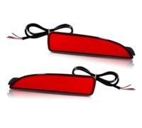 Pizgear Pour 1ère génération, pour 3 2004-2008, feu de position de voiture, réflecteurs latéraux, clignotant, indicateur de rétroviseur latéral Clignotant de rétroviseur de (Red Lens) (Red Lens)