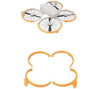 Pizgear Protection d'hélice for DJI, FLIP, anneau de protection avec support surélevé, hauteur augmentée de 8 mm, protection anti-collision (Orange) Protection d'hélice de drone(BLACK Naranja)